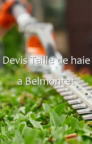 Devis Taille de haie a Belmontet