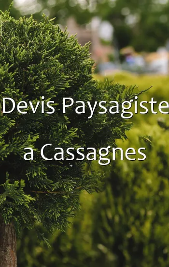 Devis Paysagiste a Cassagnes