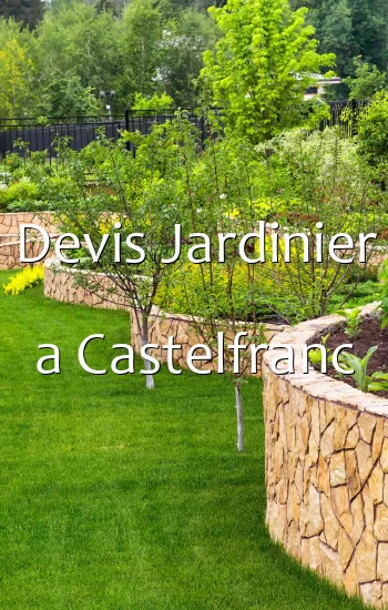 Devis Jardinier a Castelfranc