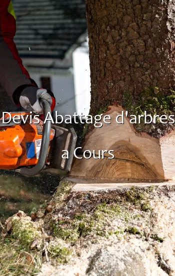 Devis Abattage d'arbres a Cours