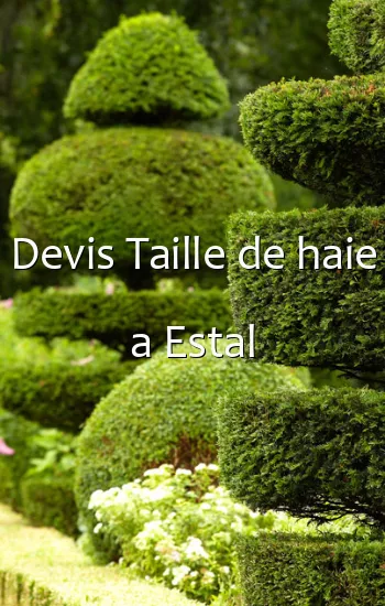Devis Taille de haie a Estal