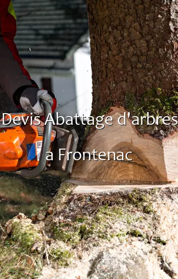 Devis Abattage d'arbres a Frontenac