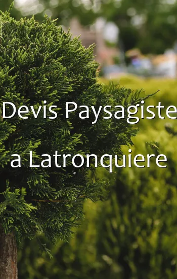 Devis Paysagiste a Latronquiere