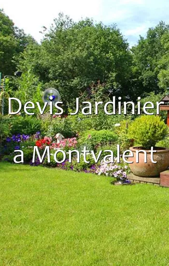 Devis Jardinier a Montvalent