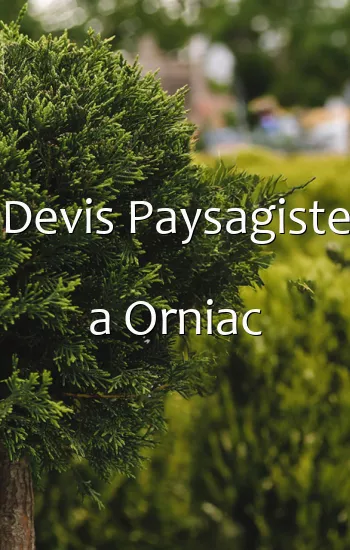 Devis Paysagiste a Orniac