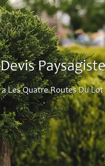 Devis Paysagiste a Les Quatre Routes Du Lot