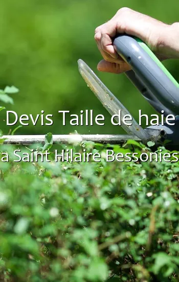 Devis Taille de haie a Saint Hilaire Bessonies