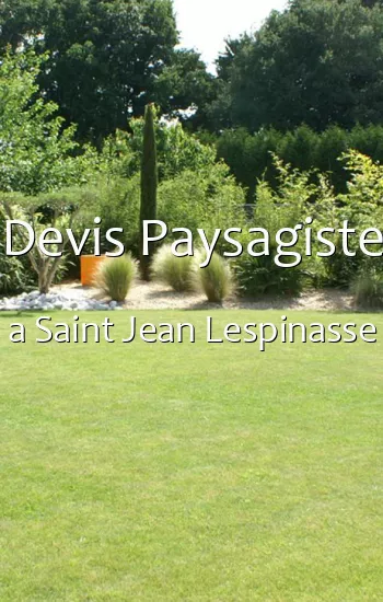 Devis Paysagiste a Saint Jean Lespinasse