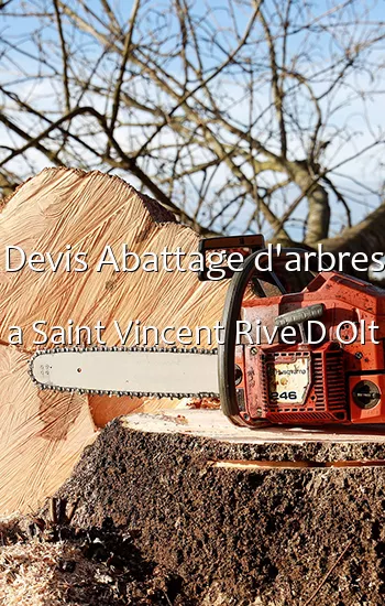 Devis Abattage d'arbres a Saint Vincent Rive D Olt