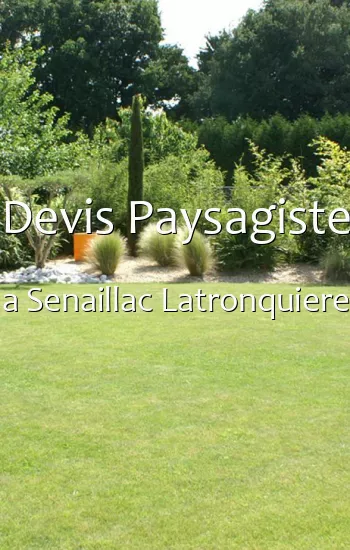 Devis Paysagiste a Senaillac Latronquiere
